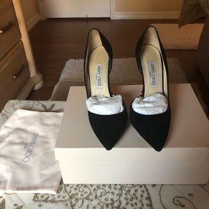 Jimmy Choo black suede pumps